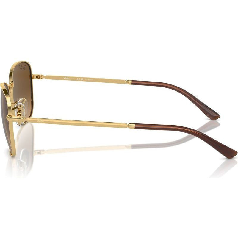 RB3733, Arista/Brown Gradient Polarised Glass Lenses 59 Eye Size
