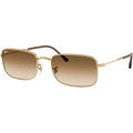 RB3746, Arista/Brown Clear Gradient Glass Lenses 56 Eye Size