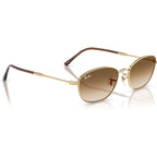 RB3749, Arista/Brown Clear Gradient Glass Lenses 55 Eye Size