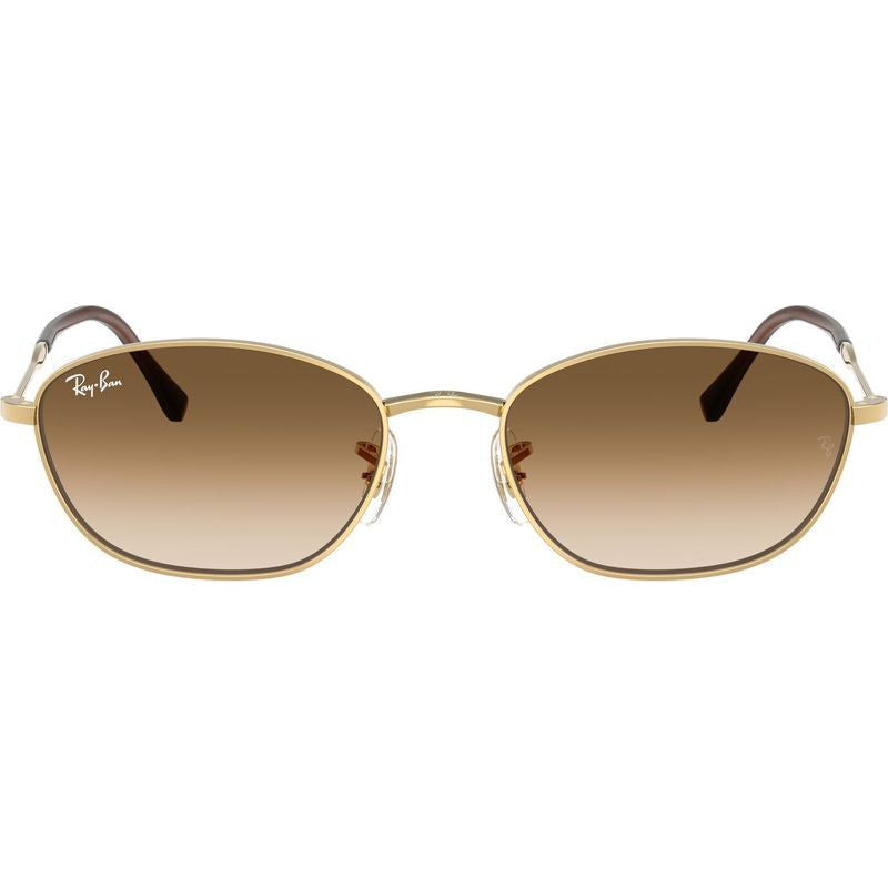 RB3749, Arista/Brown Clear Gradient Glass Lenses 55 Eye Size