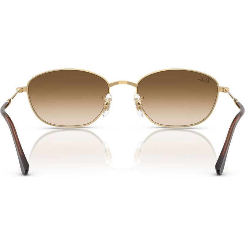 RB3749, Arista/Brown Clear Gradient Glass Lenses 55 Eye Size