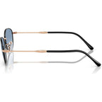 RB3749, Black on Rose Gold/Blue Clear Gradient Glass Lenses 55 Eye Size