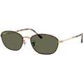 RB3749, Havana on Gold/Green Glass Polarised Lenses 55 Eye Size