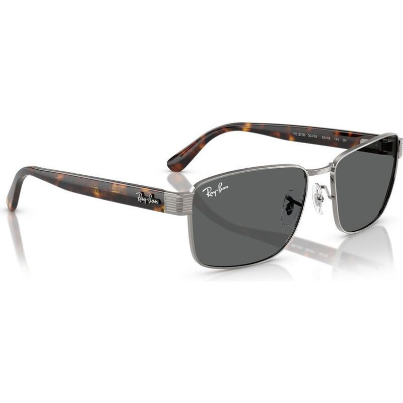 RB3750, Gunmetal/Dark Grey Glass Lenses 62 Eye Size