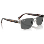 RB3750, Gunmetal/Dark Grey Glass Lenses 59 Eye Size