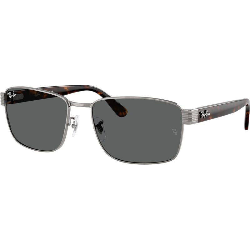 RB3750, Gunmetal/Dark Grey Glass Lenses 59 Eye Size