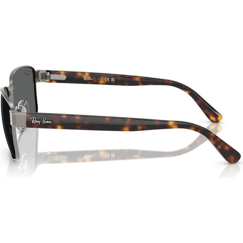 RB3750, Gunmetal/Dark Grey Glass Lenses 62 Eye Size