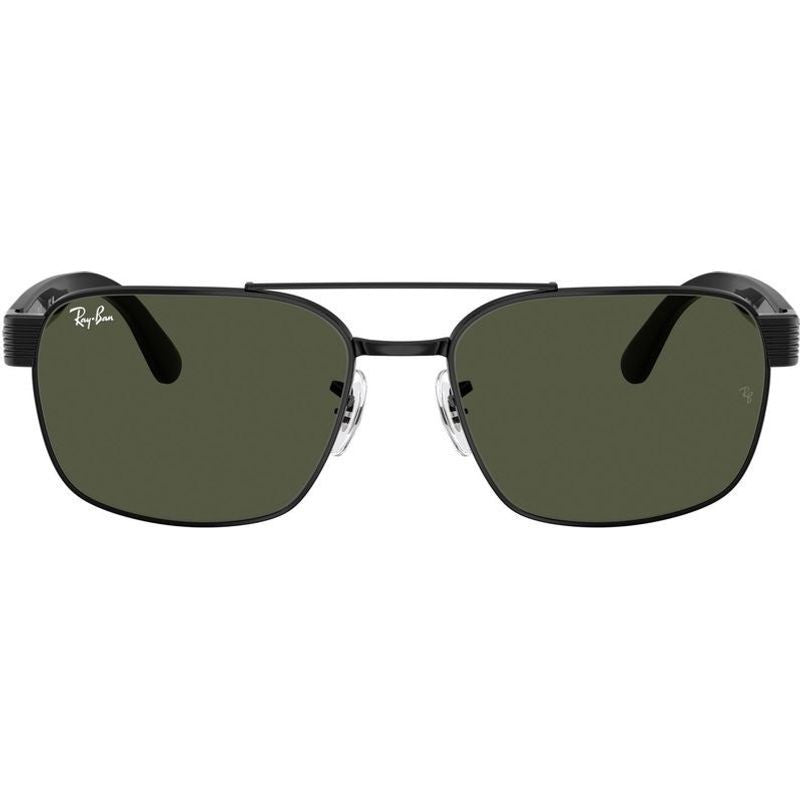 RB3751, Black/Green Glass Lenses 61 Eye Size