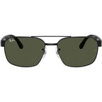 RB3751, Black/Green Glass Lenses 61 Eye Size