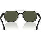 RB3751, Black/Green Glass Lenses 61 Eye Size
