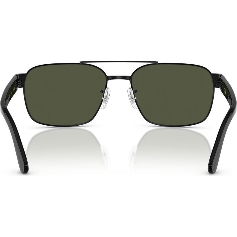 RB3751, Black/Green Glass Lenses 61 Eye Size