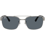 RB3751, Gunmetal/Blue Glass Lenses 61 Eye Size