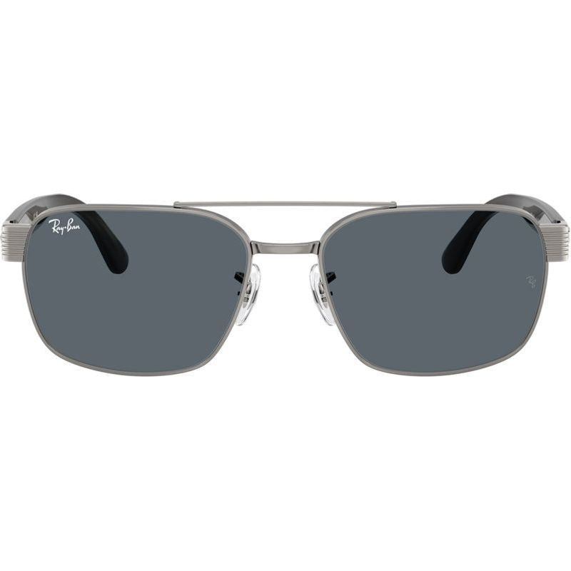 RB3751, Gunmetal/Blue Glass Lenses 58 Eye Size