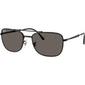 RB3755, Black/Dark Grey Glass Lenses 59 Eye Size