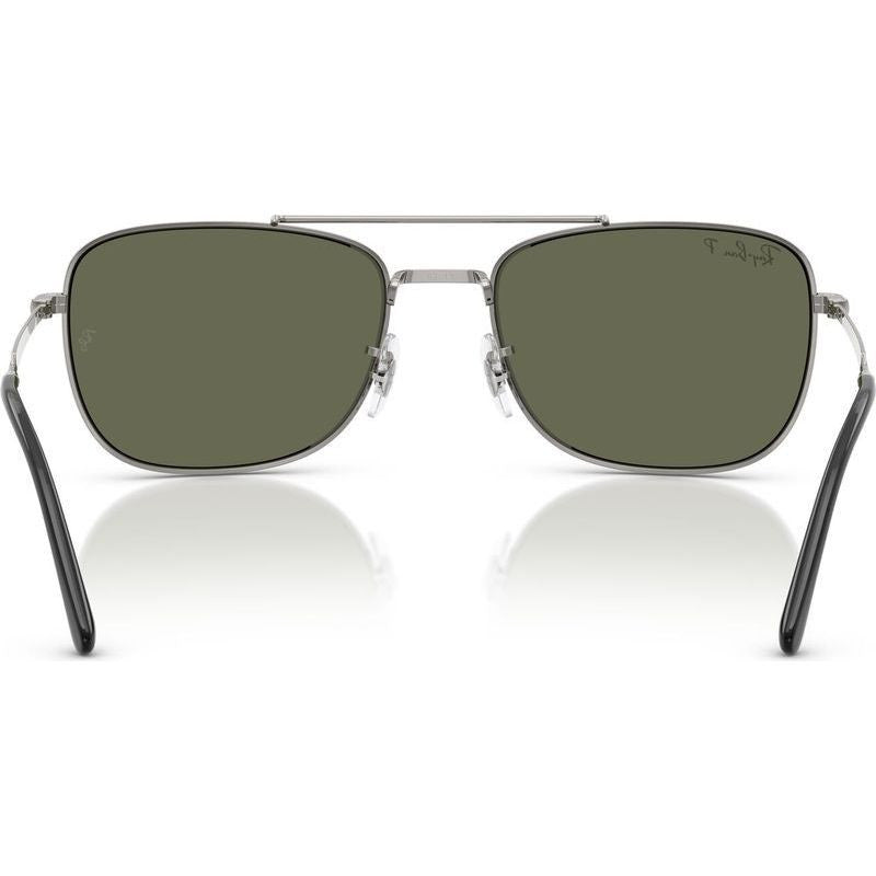 RB3755, Gunmetal/Green Polarised Glass Lenses 59 Eye Size