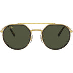 RB3765, Legend Gold/Green Glass Lenses