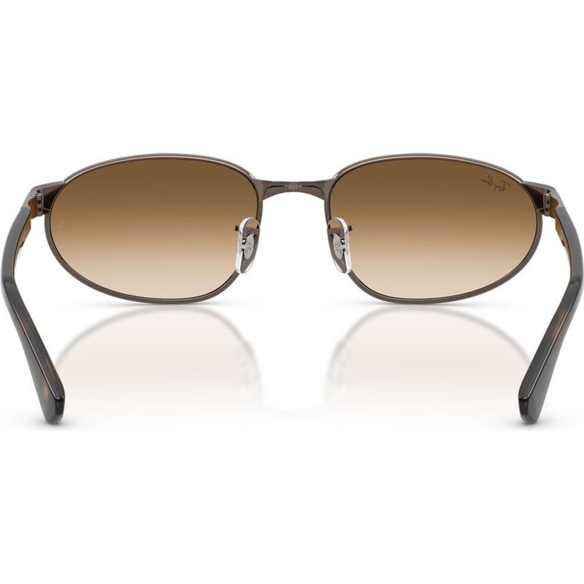 RB3777, Copper/Clear Brown Gradient Glass Lenses 56 Eye Size