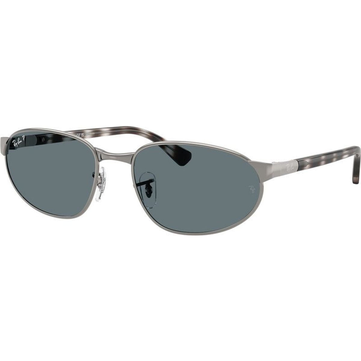 RB3777, Gunmetal/Dark Blue Polarised Glass Lenses 59 Eye Size
