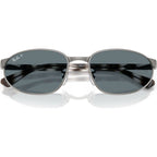 RB3777, Gunmetal/Dark Blue Polarised Glass Lenses 59 Eye Size