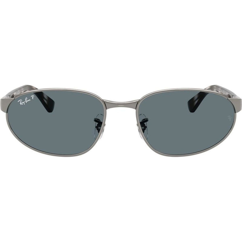 RB3777, Gunmetal/Dark Blue Polarised Glass Lenses 59 Eye Size