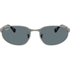 RB3777, Gunmetal/Dark Blue Polarised Glass Lenses 59 Eye Size