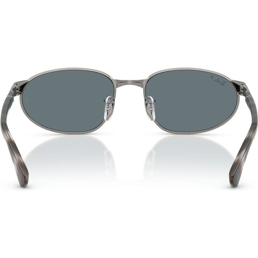RB3777, Gunmetal/Dark Blue Polarised Glass Lenses 59 Eye Size