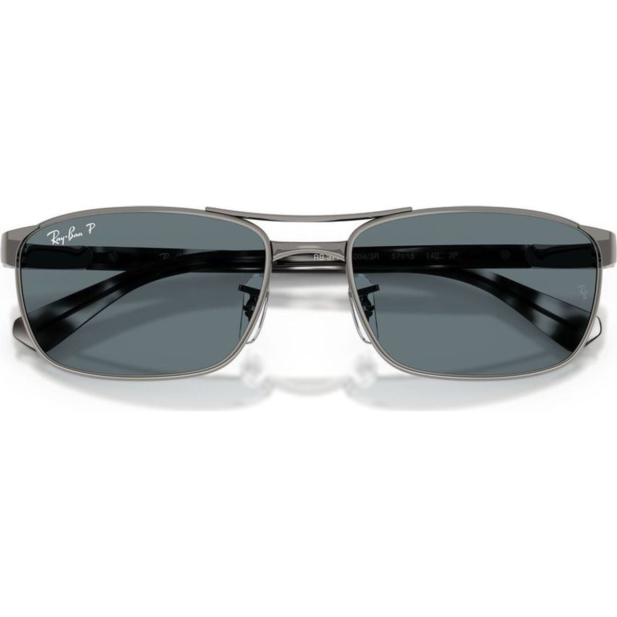 RB3778, Gunmetal/Dark Blue Polarised Glass Lenses 57 Eye Size