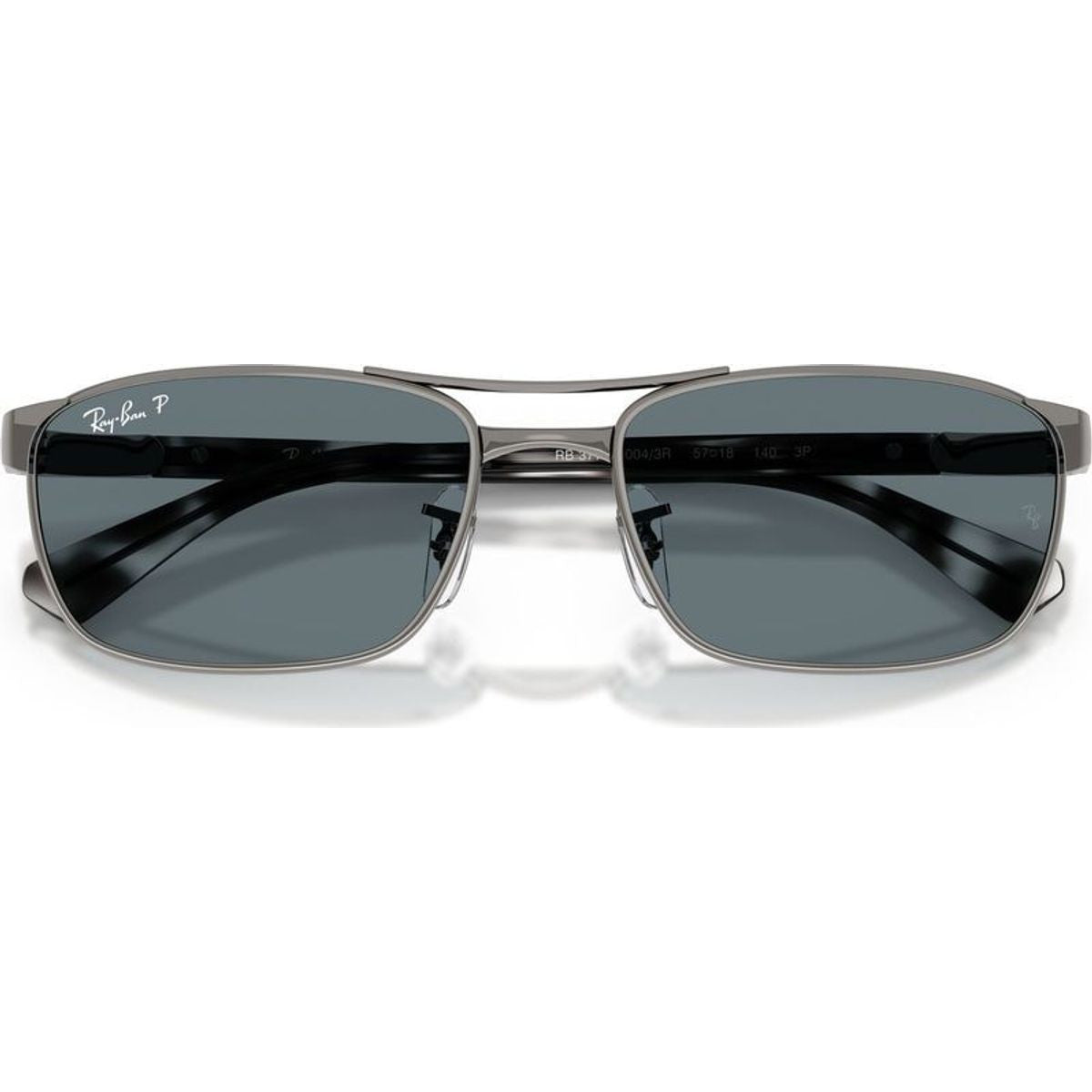 RB3778, Gunmetal/Dark Blue Polarised Glass Lenses 60 Eye Size