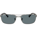 RB3778, Gunmetal/Dark Blue Polarised Glass Lenses 60 Eye Size