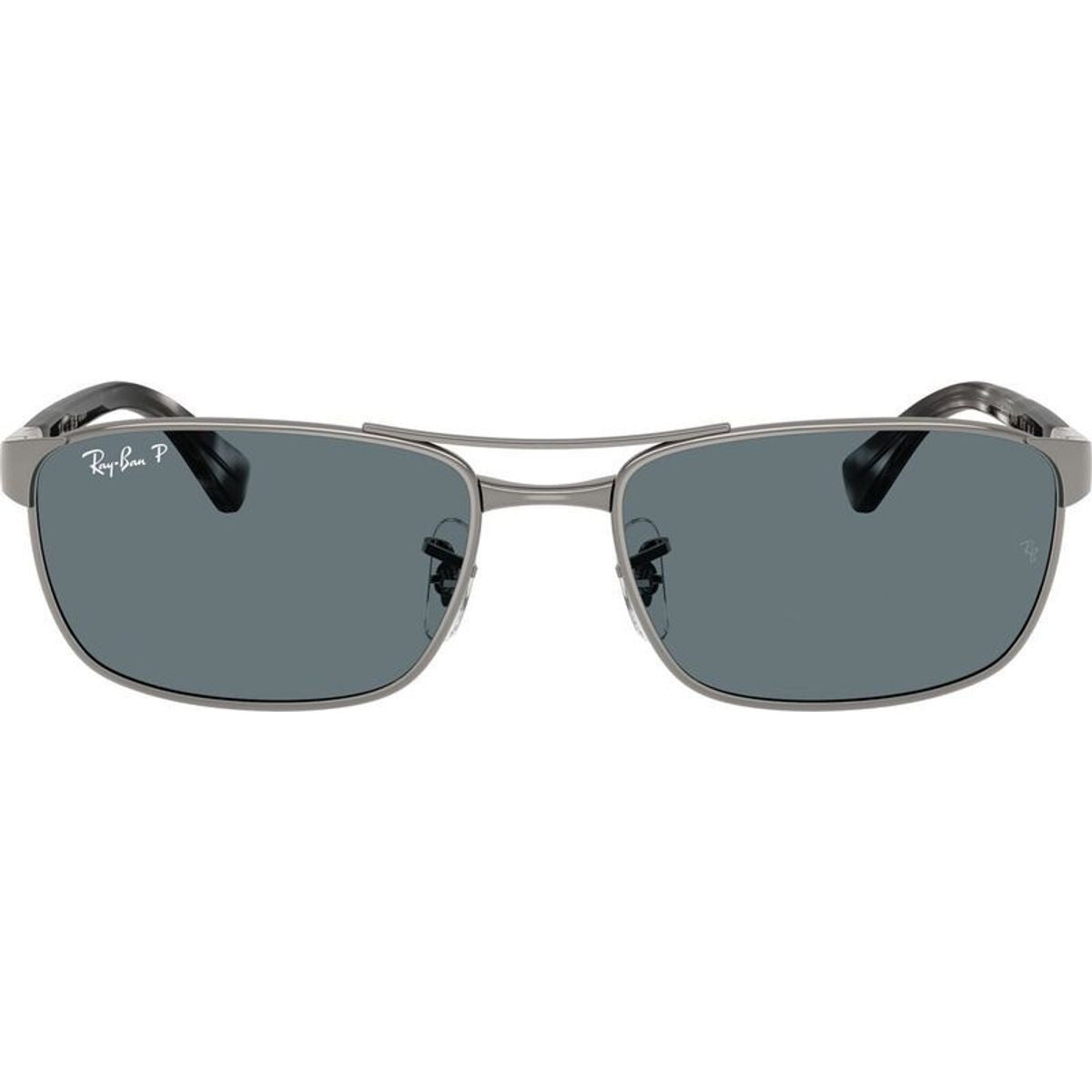 RB3778, Gunmetal/Dark Blue Polarised Glass Lenses 57 Eye Size