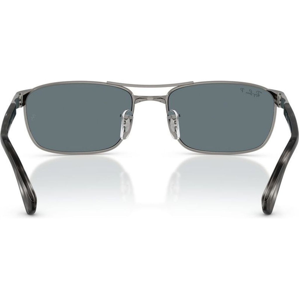 RB3778, Gunmetal/Dark Blue Polarised Glass Lenses 60 Eye Size