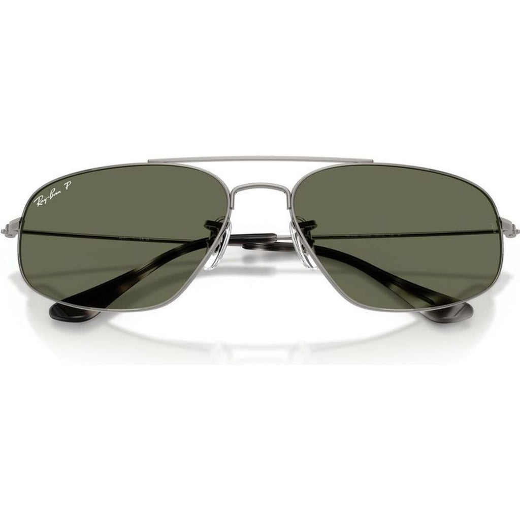 RB3780, Gunmetal/Green Polarised Glass Lenses