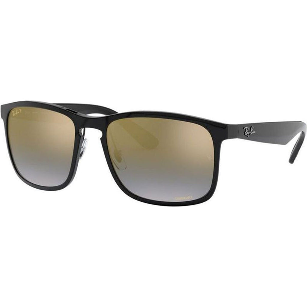 RB4264, Black/Blue Gold Gradient Mirror Polarised Lenses