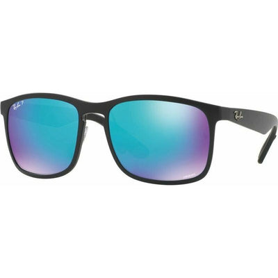 RB4264, Matte Black/Blue Mirror Polarised Lenses