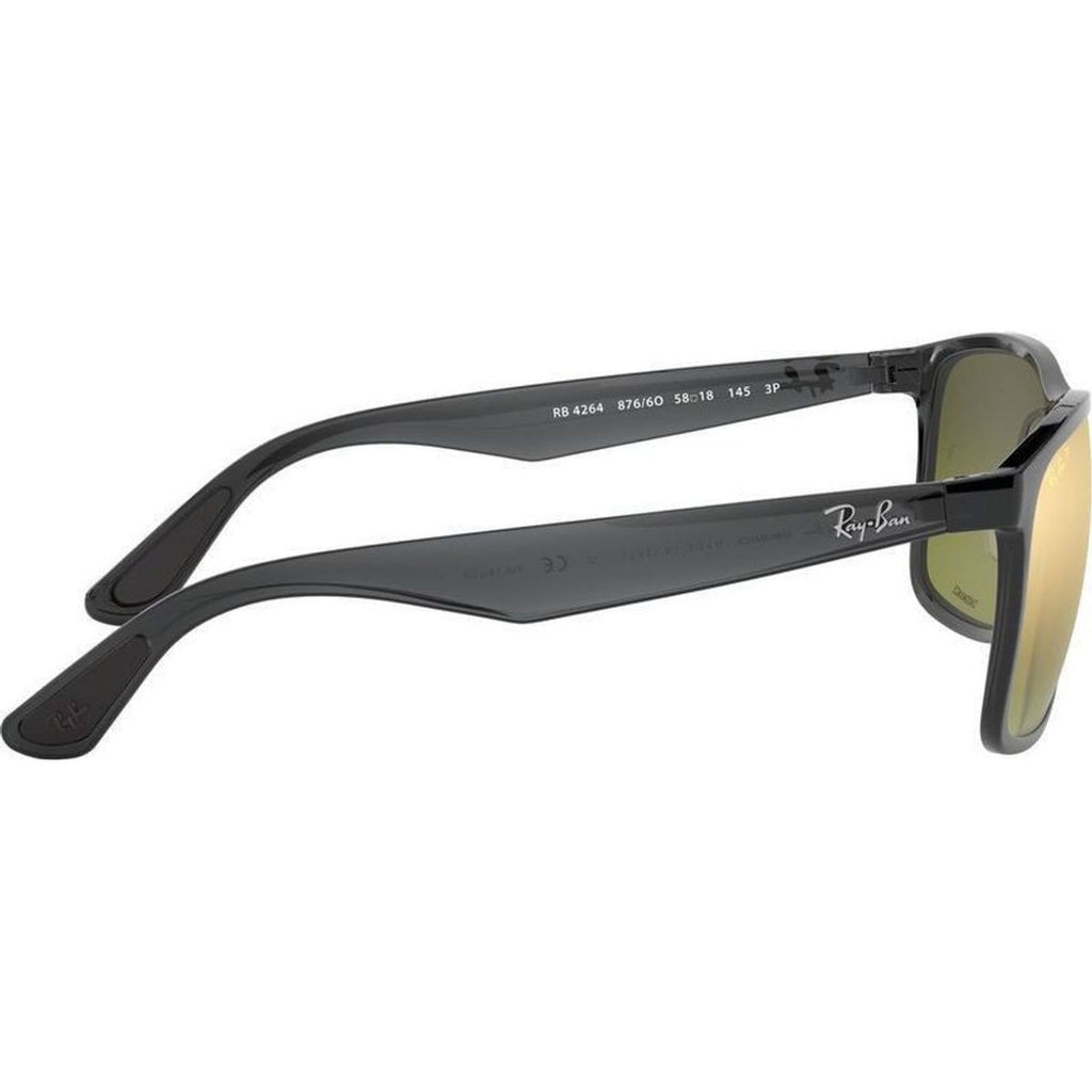 RB4264, Grey/Green Gold Mirror Polarised Lenses