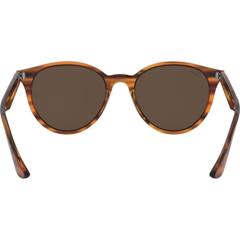 RB4305, Striped Red Havana/Dark Brown Lenses