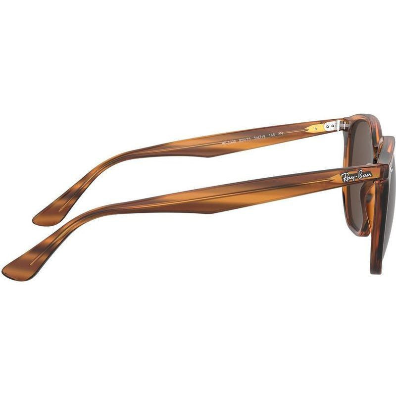 RB4306, Striped Havana/Dark Brown Lenses
