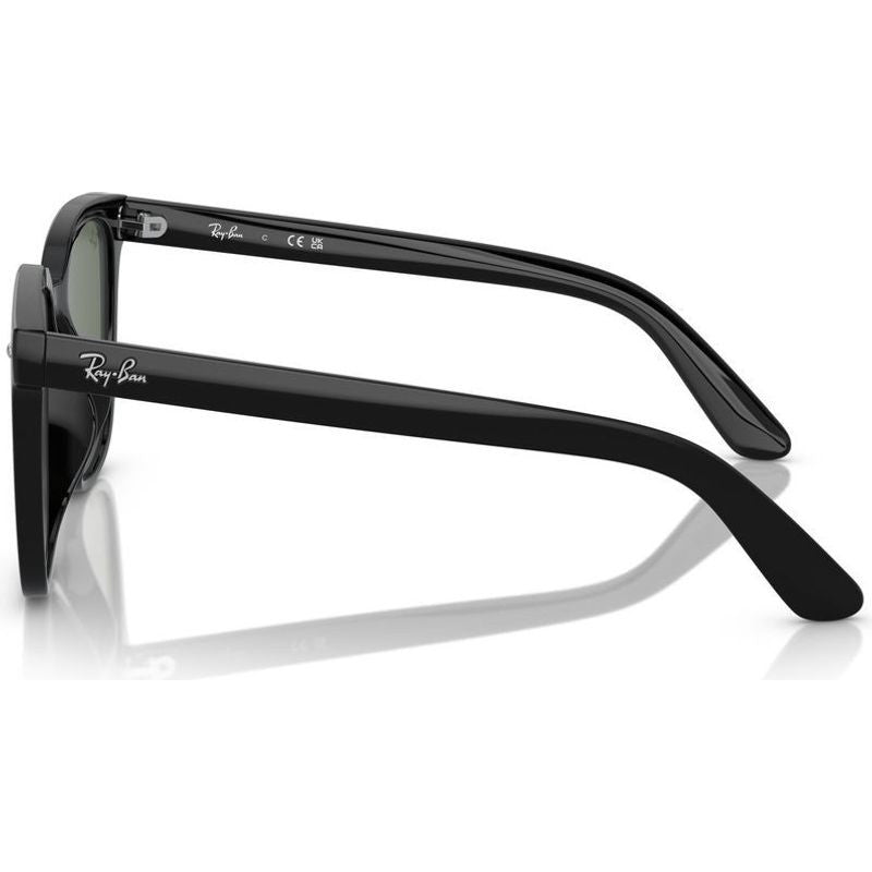 RB4401D, Black/Dark Green Lenses 57 Eye Size