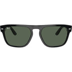 RB4407, Black Transparent/Dark Green Lenses