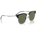 RB4418D, Black on Silver/Dark Green Polarised Lenses
