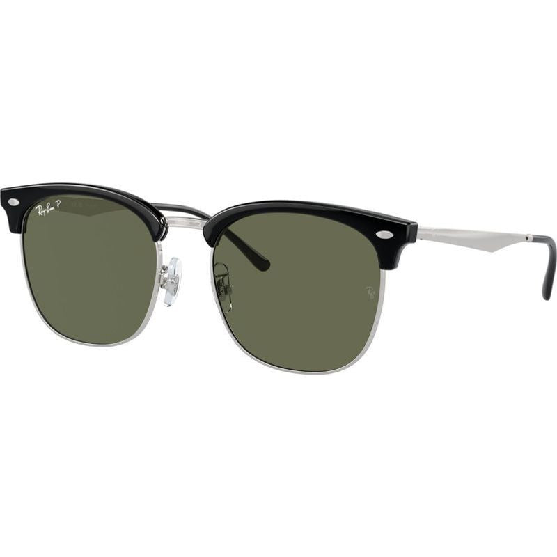 RB4418D, Black on Silver/Dark Green Polarised Lenses