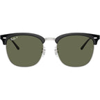 RB4418D, Black on Silver/Dark Green Polarised Lenses