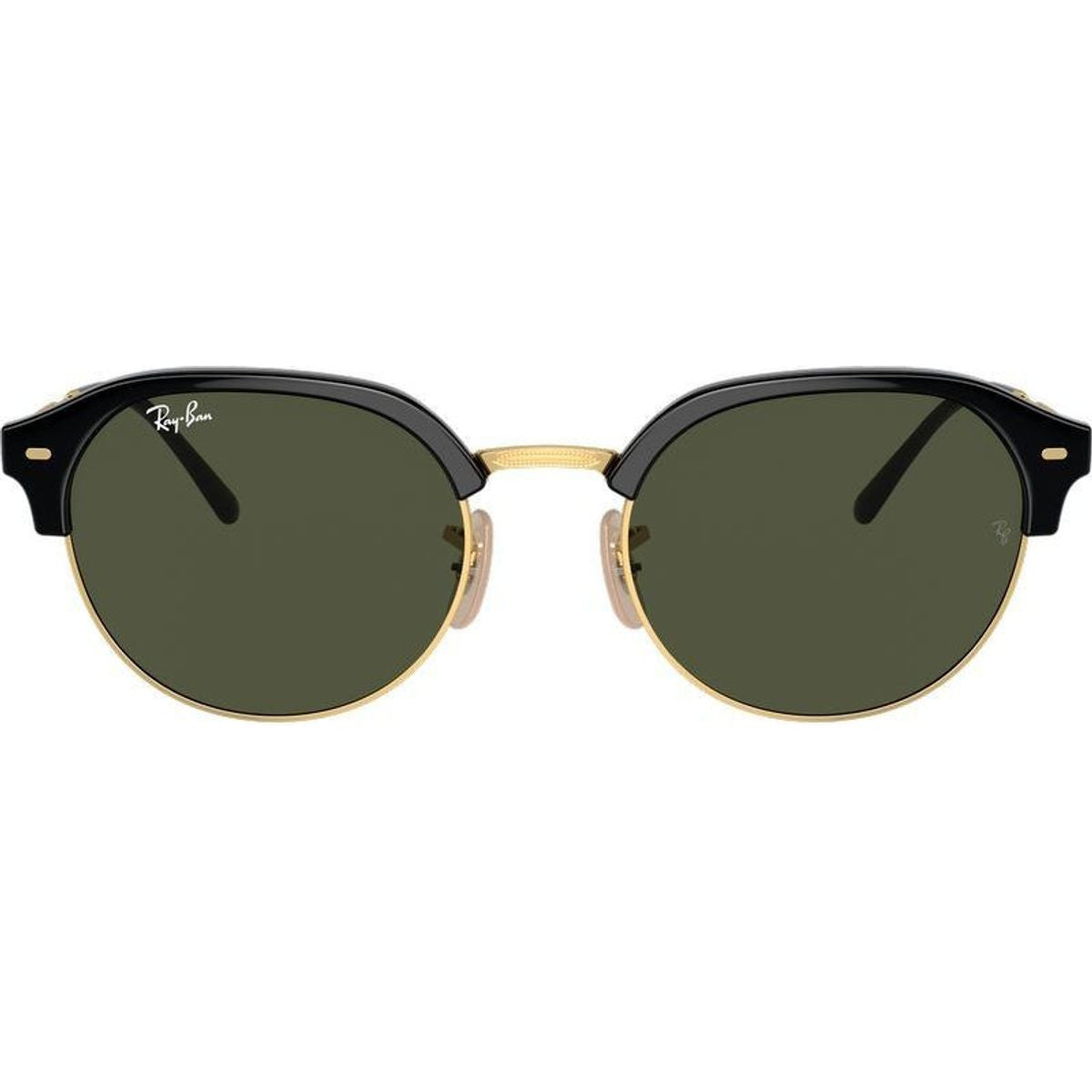 RB4429, Black on Arista/Green Glass Lenses 55 Eye Size