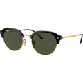 RB4429, Black on Arista/Green Glass Lenses 53 Eye Size
