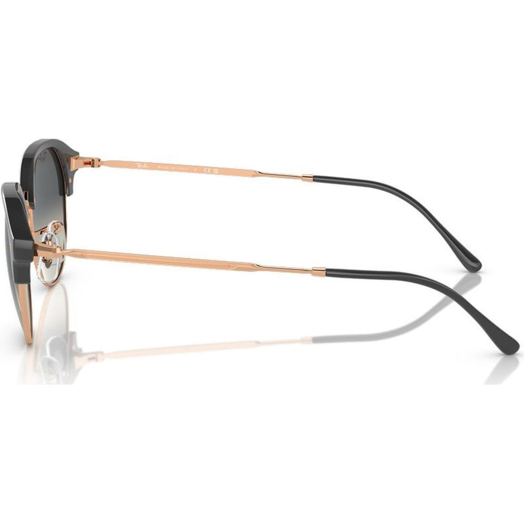 RB4429, Dark Grey on Rose Gold/Grey Gradient Glass Lenses 55 Eye Size