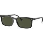 RB4435, Black/Green Glass Lenses 56 Eye Size