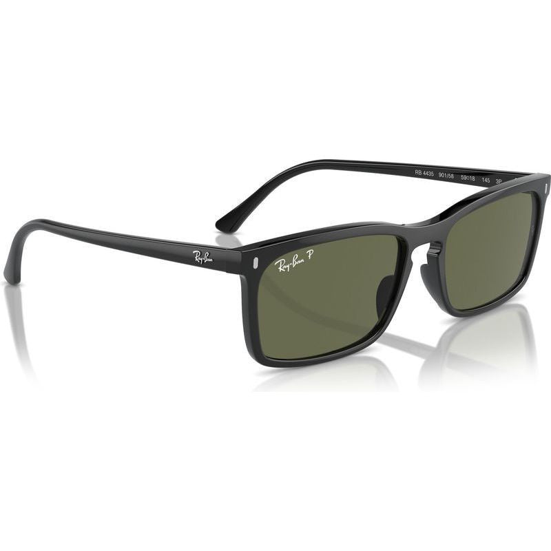 RB4435, Black/Green Polarised Glass Lenses 56 Eye Size
