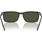 RB4435, Black/Green Glass Lenses 56 Eye Size
