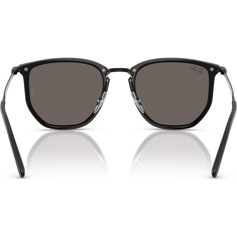 RB4451, Black/Dark Grey Glass Lenses 53 Eye Size