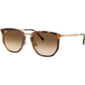 RB4451, Transparent Orange/Brown Clear Gradient Glass Lenses 53 Eye Size